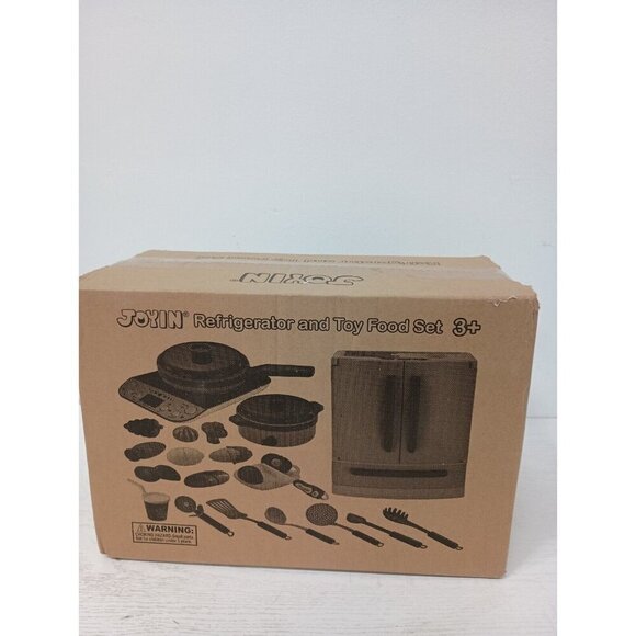 Joyin Refrigerator and Toy Food Set Kids Kitchen Playset Cookware 20pc New - Picture 6 of 8